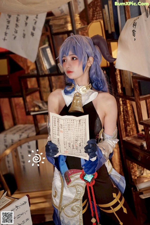 Cosplay 橙子喵酱 Chengzimiaoj 甘雨 艾米莉亚 No.b59a8d