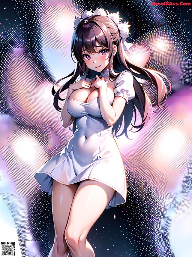 Hentai - 华彩繁花 Set 2 20230602 Part 8 No.20dd60 A woman in a white dress is posing for a picture.